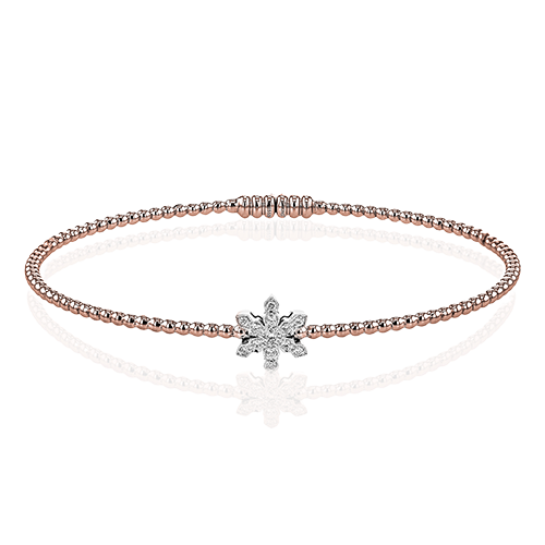 LB2342-R WHITE 18K X WHITE-ROSE