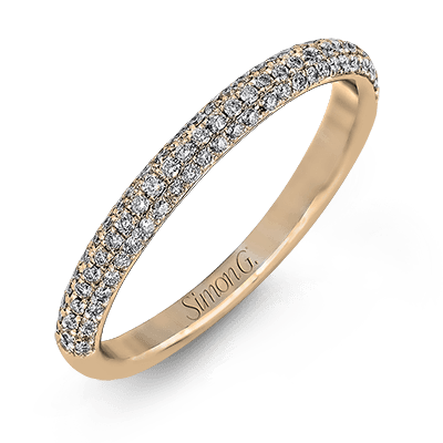 LP1935-D WHITE 18K BAND ROSE