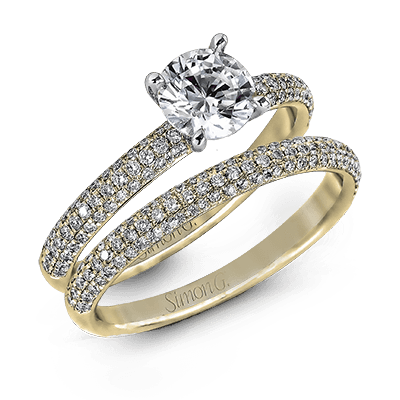 LP1935-D WHITE 18K SET YELLOW