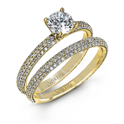 LP1935 WHITE 18K SET YELLOW