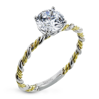LR2633 WHITE 18K SEMI