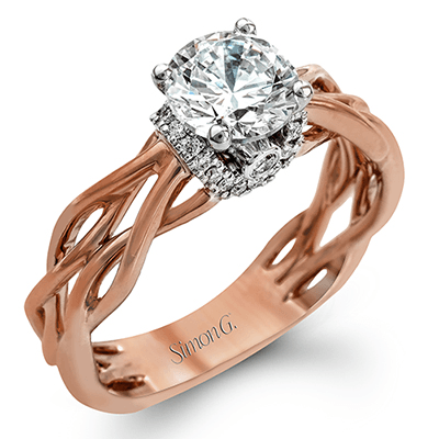 MR2511 WHITE 18k SEMI ROSE