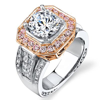 NR268 WHITE-ROSE 18K SEMI