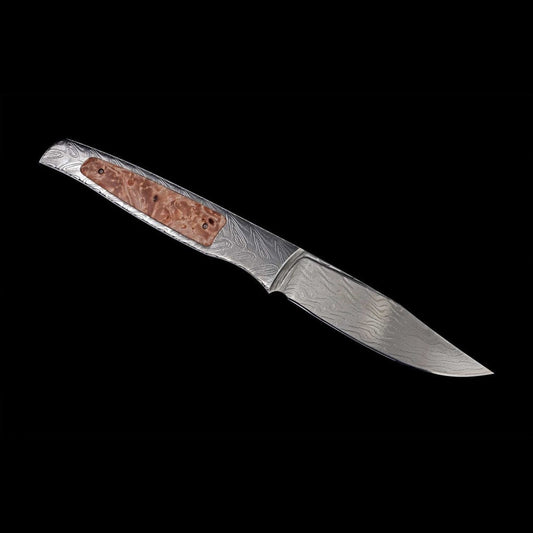 Fixed Blade Burlwood Limited Edition Knife - F35 BURLWOOD