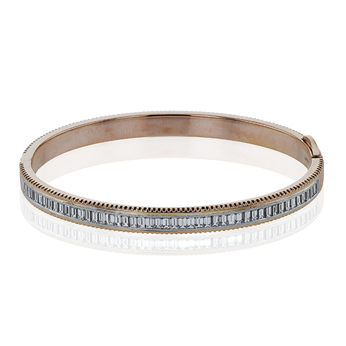 Bangle in 18k Gold with Diamonds