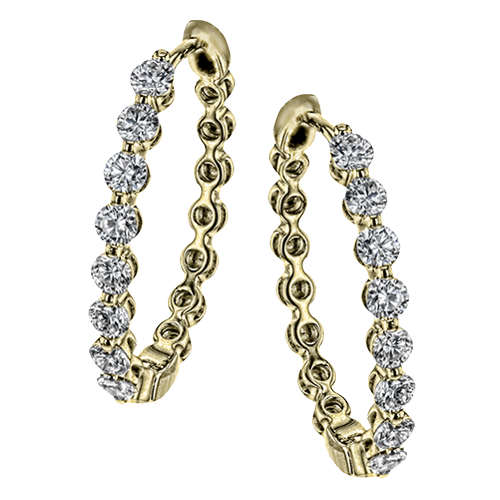 Harmonie Earrings in 18k Gold with Diamonds