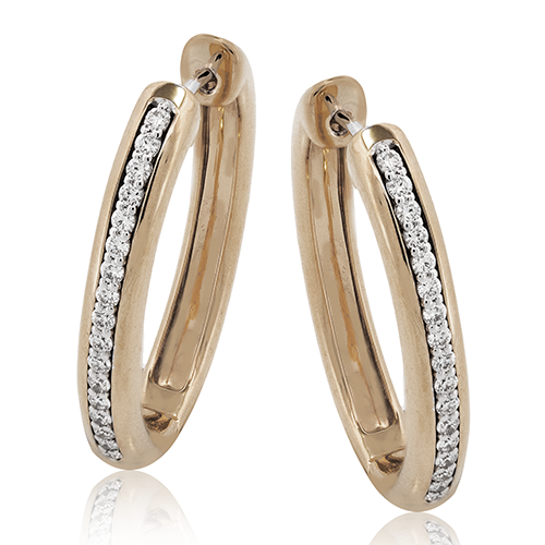 Earrings in 18k Gold with Diamonds