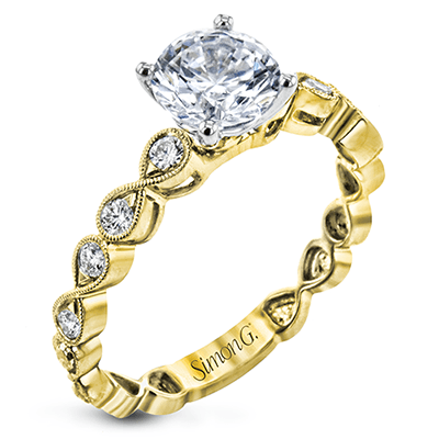 LR2601 WHITE 18K White Gold YELLOW