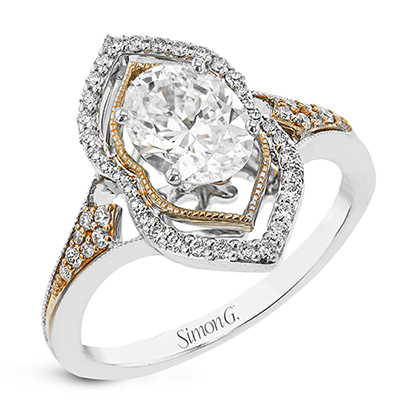 LR2930 WHITE 18K White Gold WHITE-ROSE