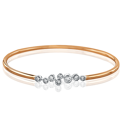 Bangle in 18k Gold with Diamonds