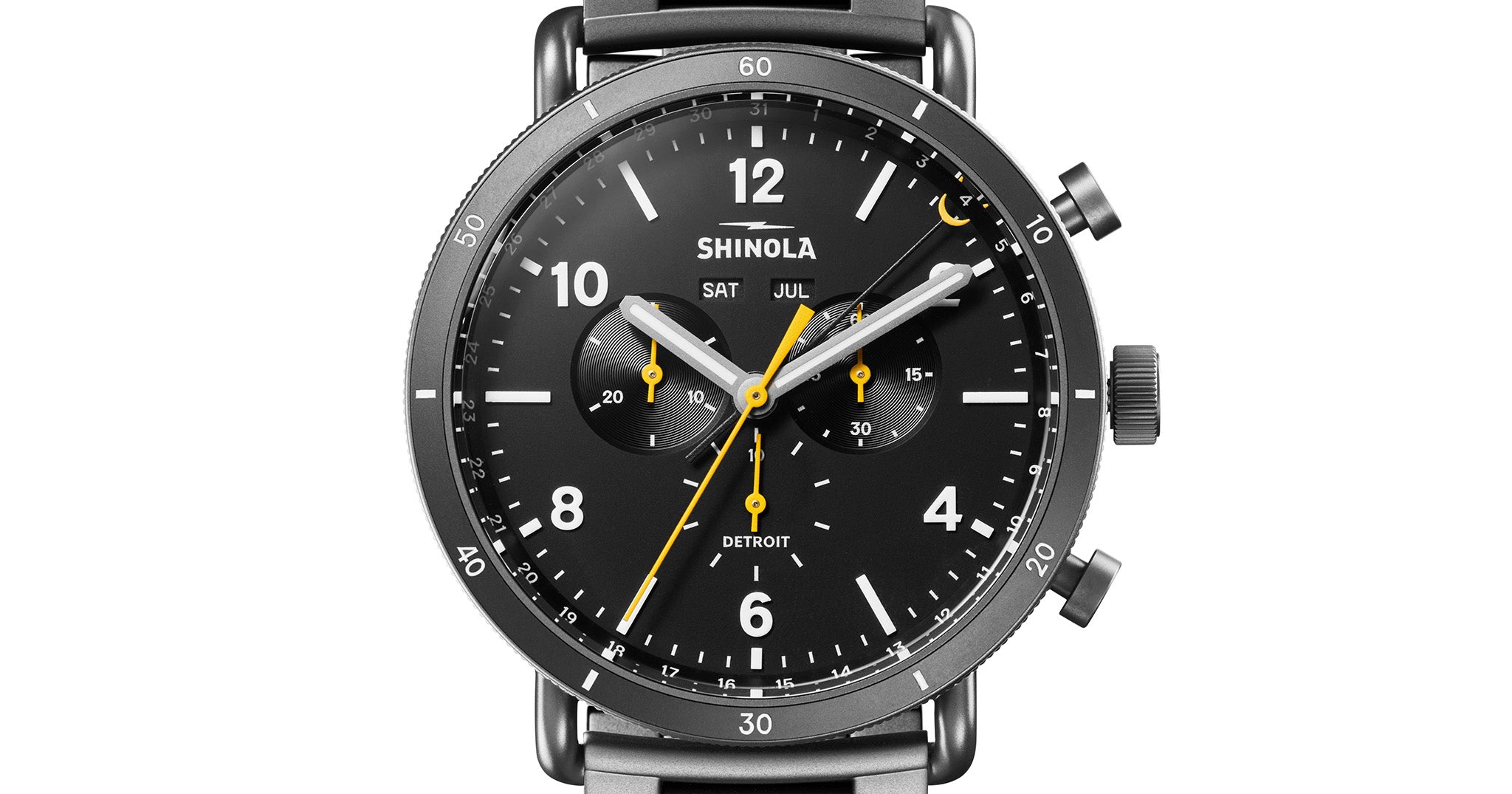 Canfield sport 45mm, gunmetal  bracelet