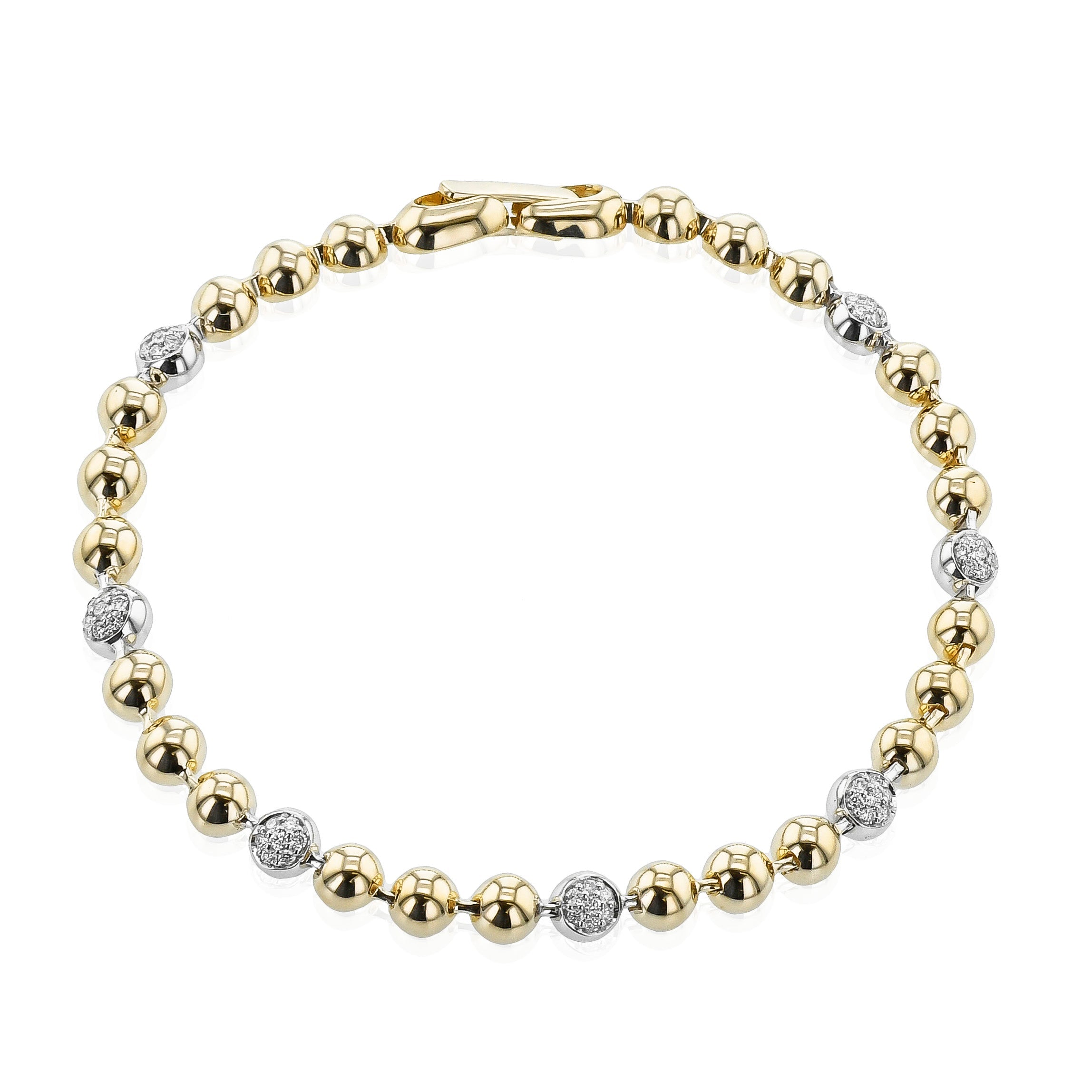 Bracelet in 14k Gold with Diamonds