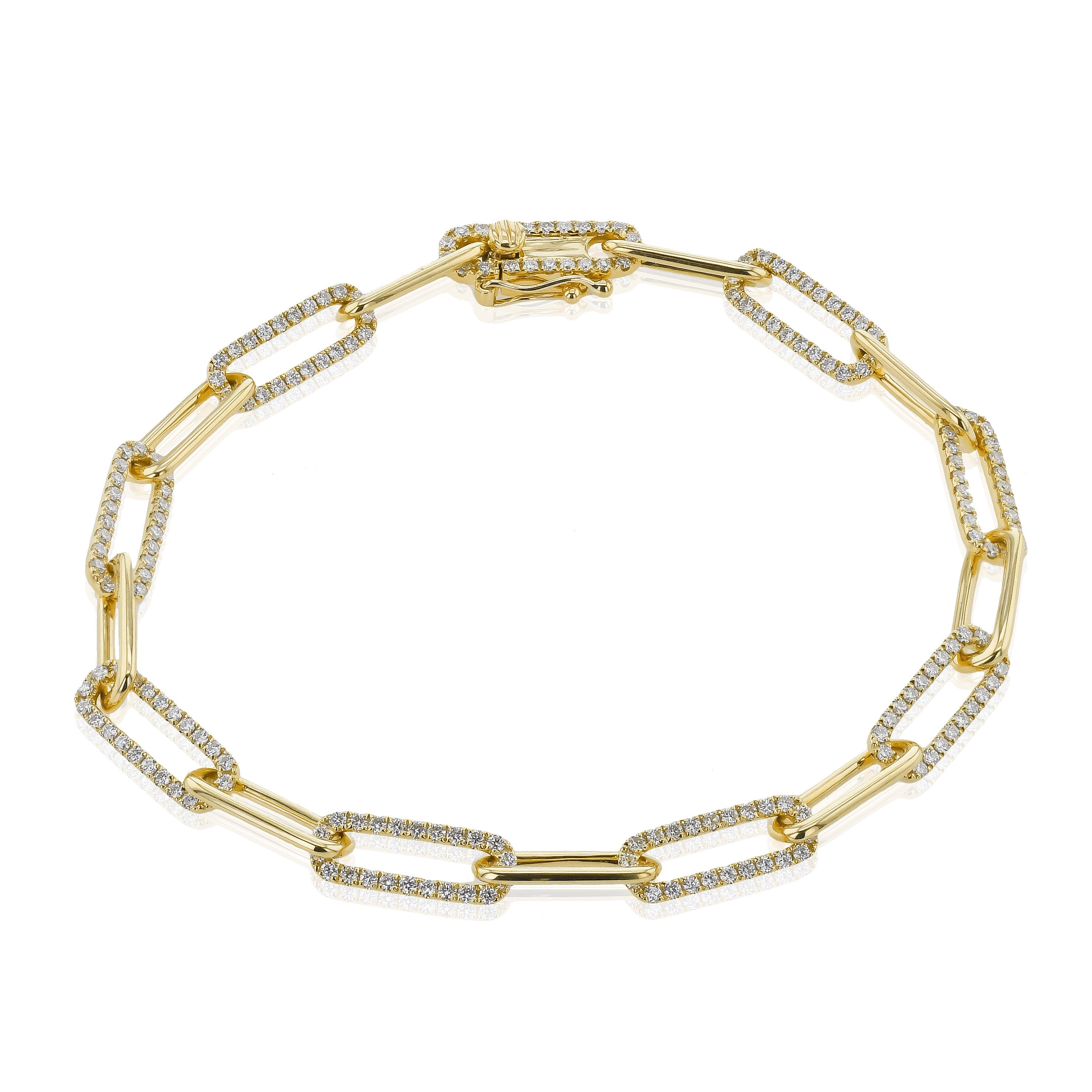 Bracelet in 14k Gold with Diamonds
