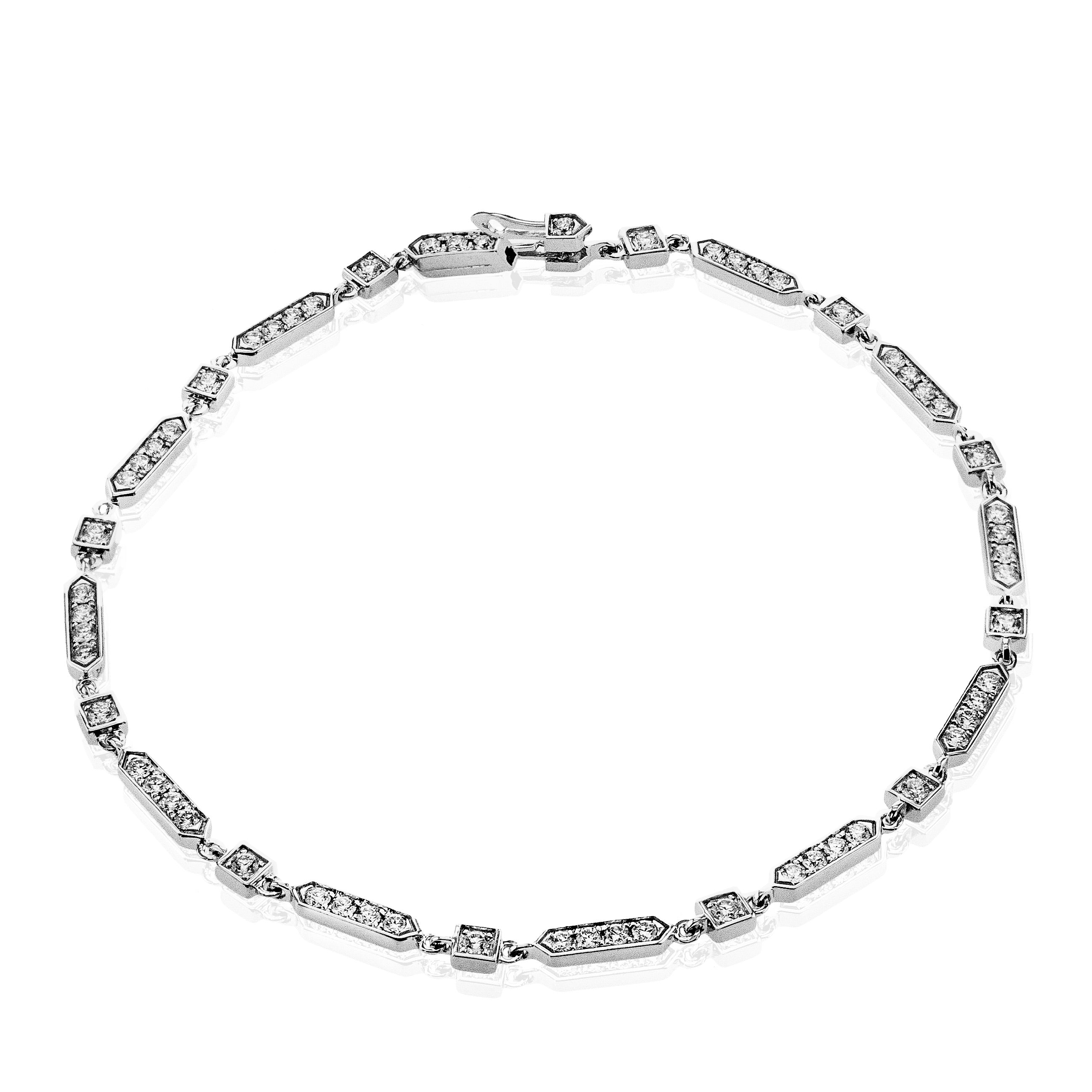 Bracelet in 14k Gold with Diamonds