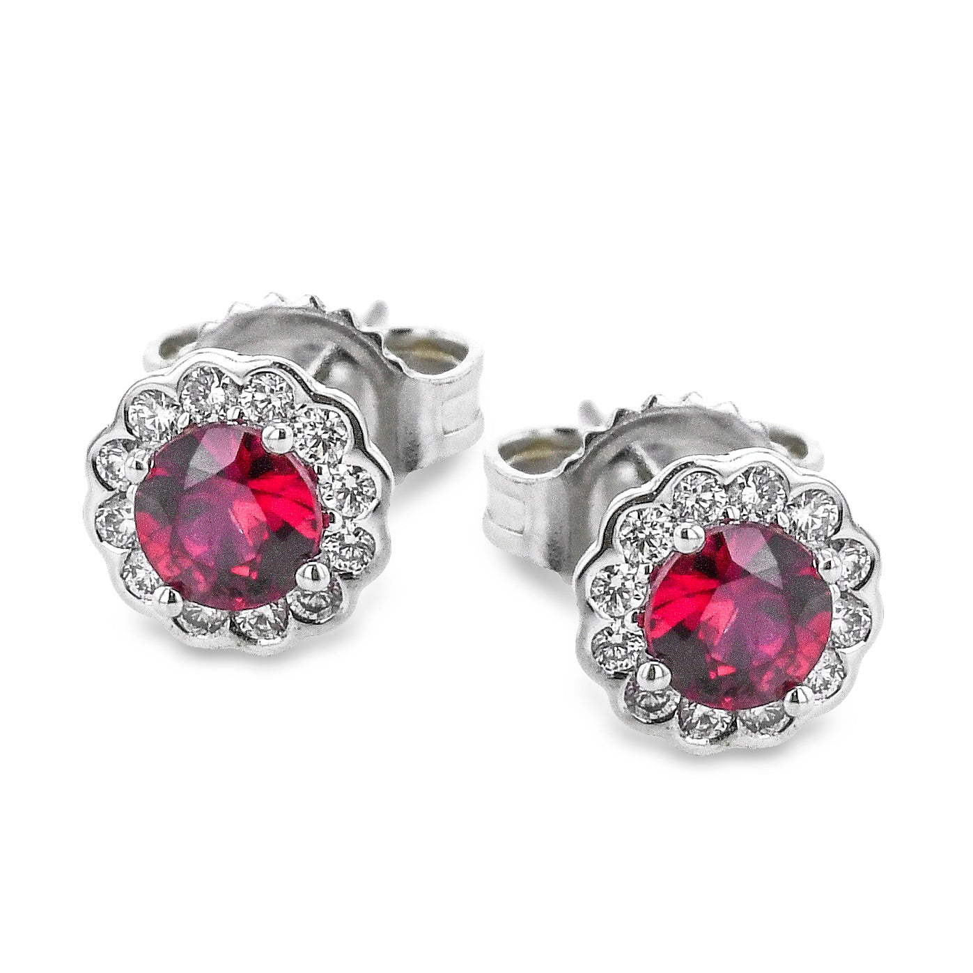 Color Earrings in 14k Gold with Diamonds