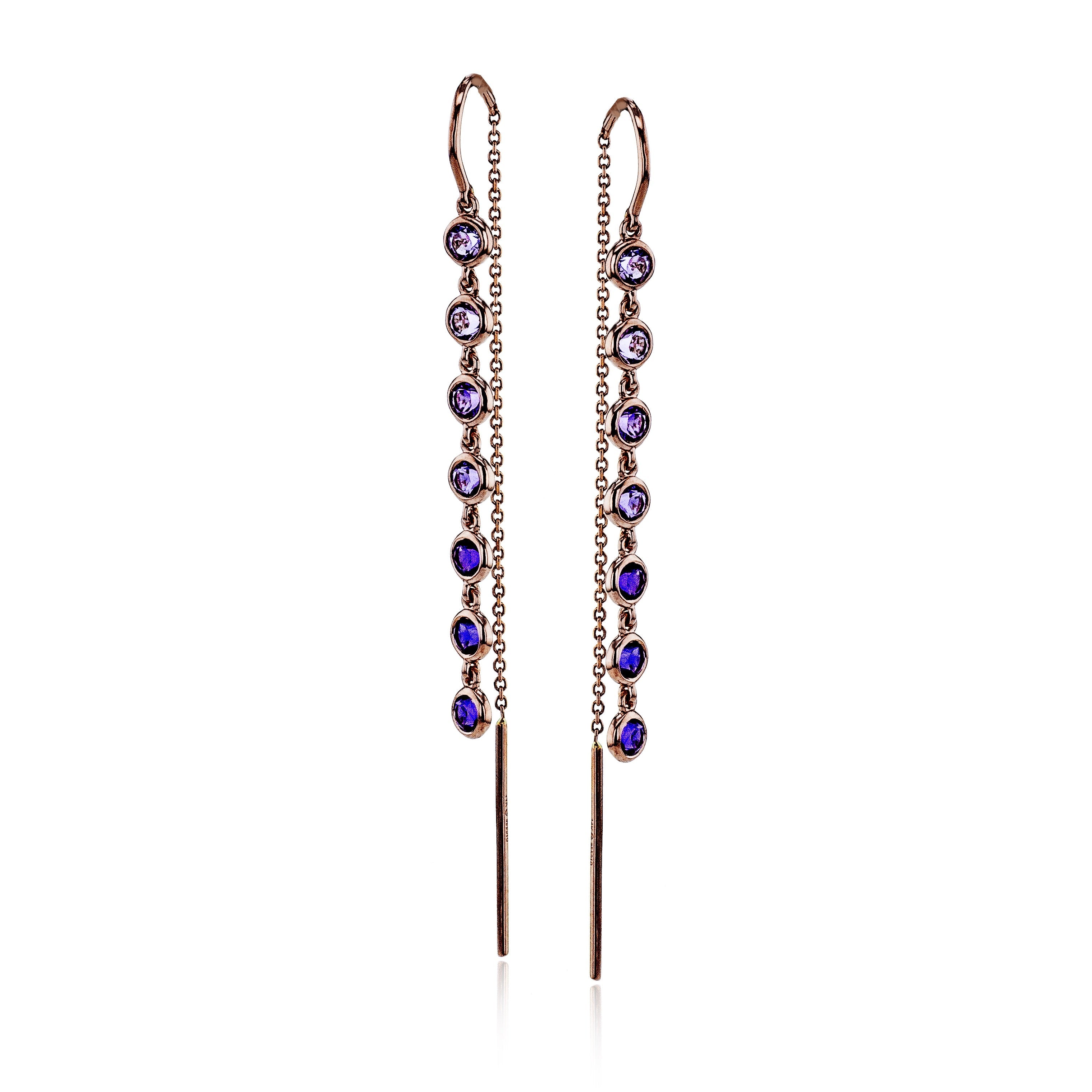 Color Earrings in 14k Gold