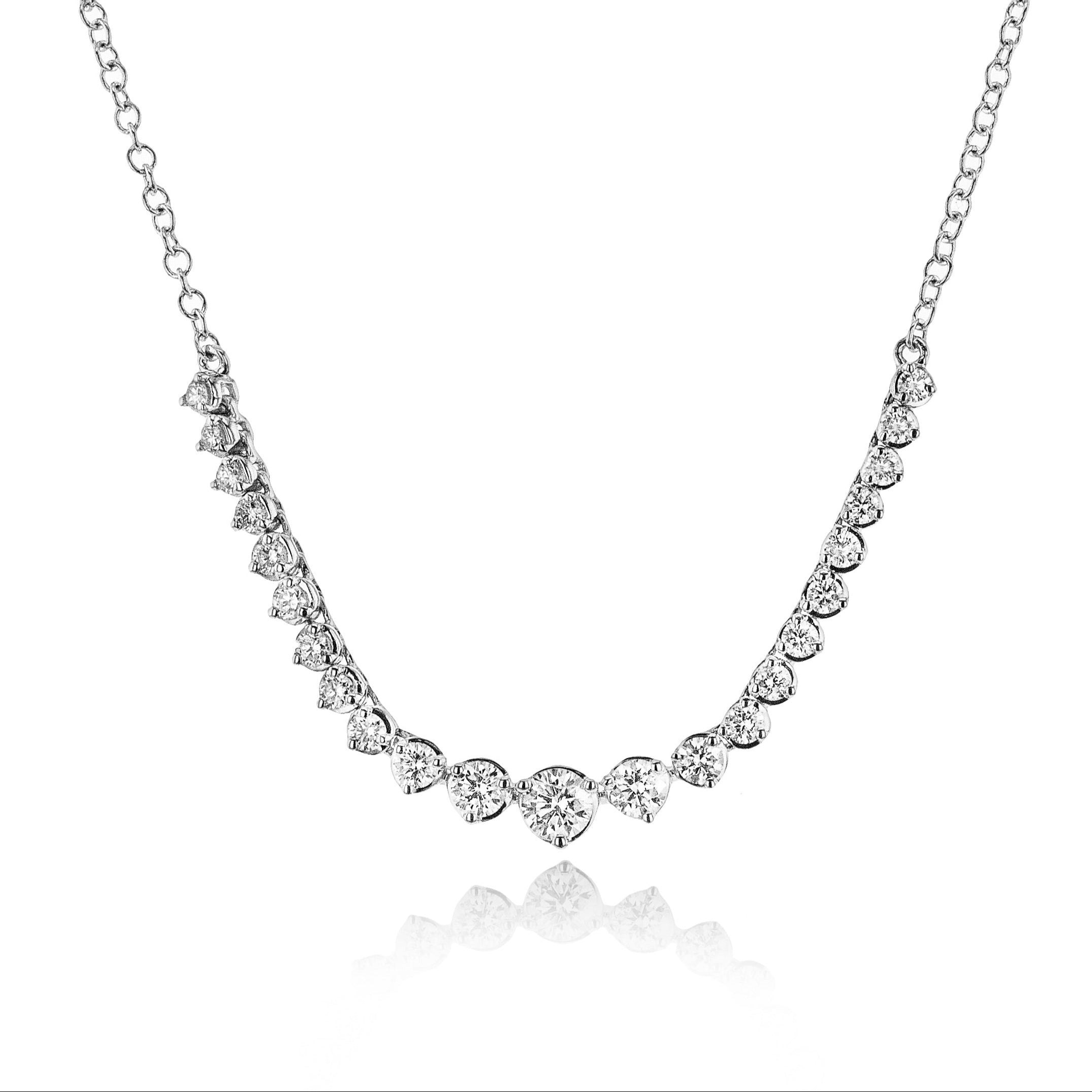 Necklace in 14k Gold with Diamonds