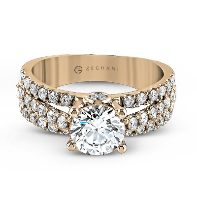 ZR120 WHITE 14K SEMI ROSE 1