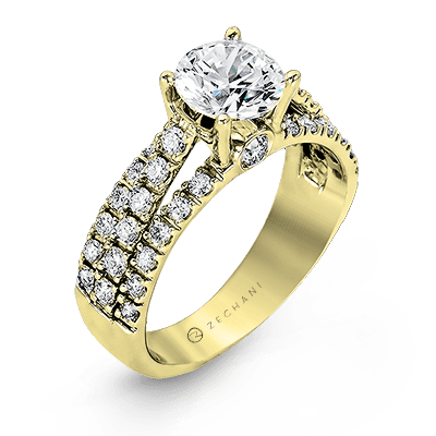 ZR120 WHITE 14K SEMI YELLOW