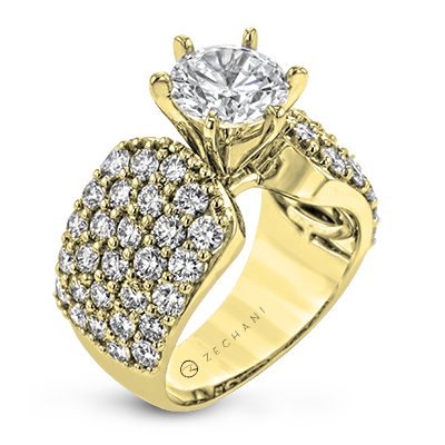 ZR1639 WHITE 14K SEMI YELLOW