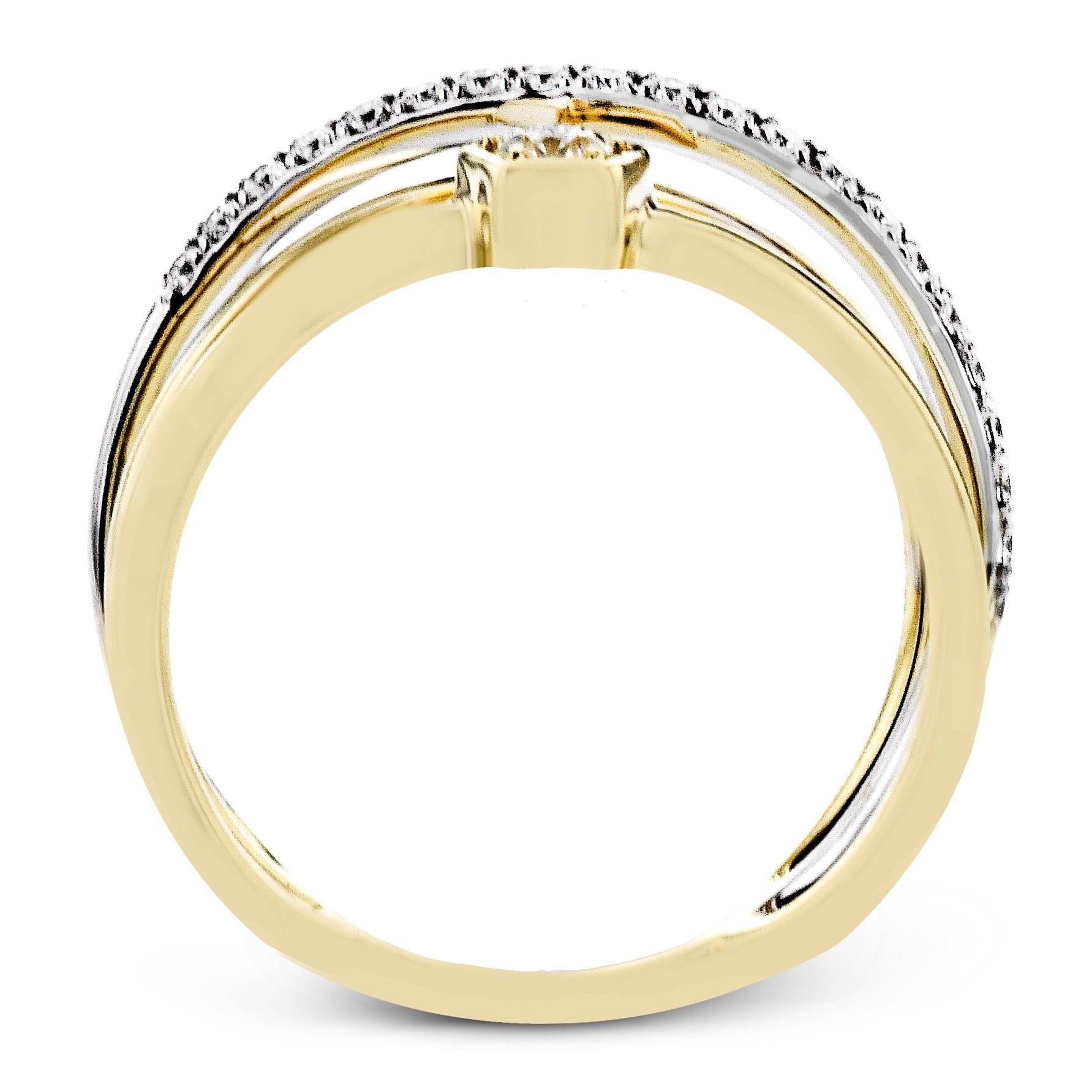 Fashion Ring in 14k Gold with Diamonds