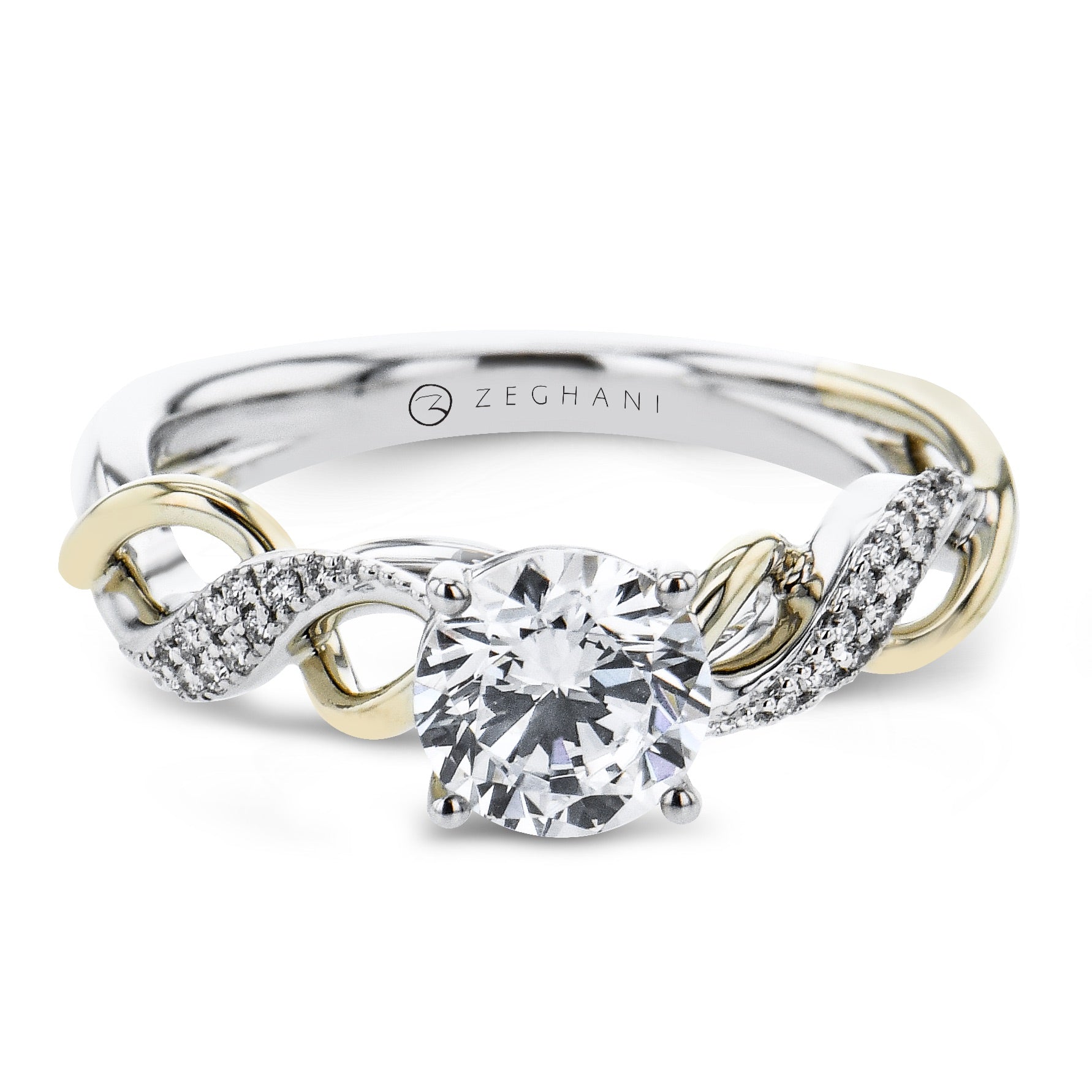 Engagement Ring in 14k Gold with Diamonds