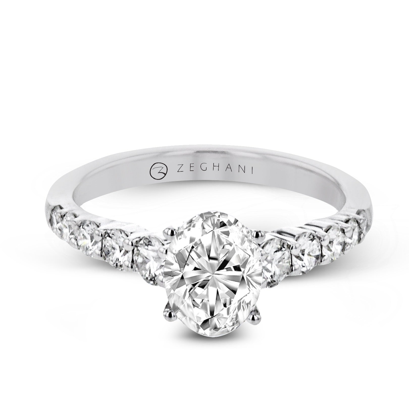 Engagement Ring in 14k Gold with Diamonds