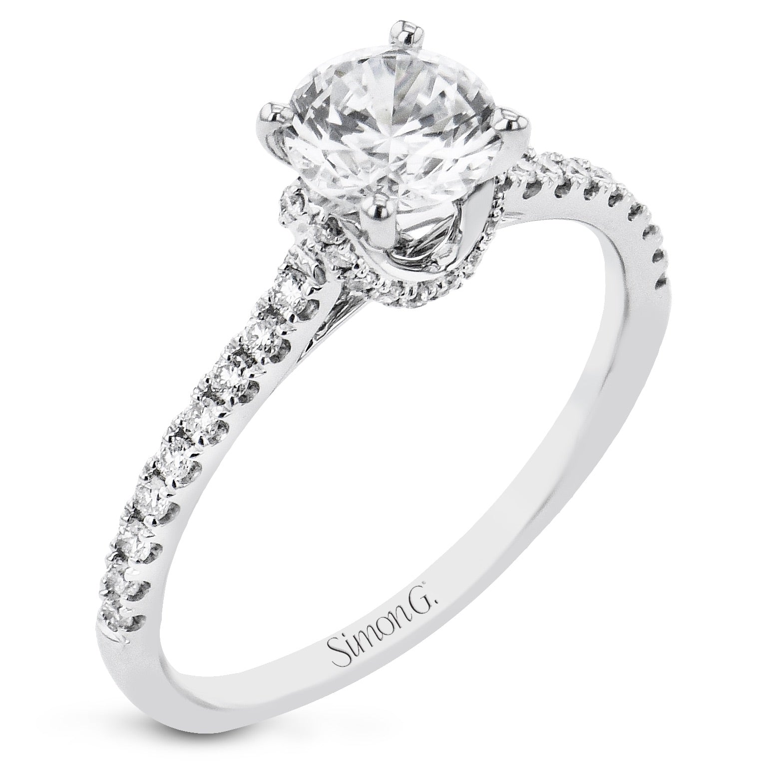 Engagement Ring in 14k Gold with Diamonds