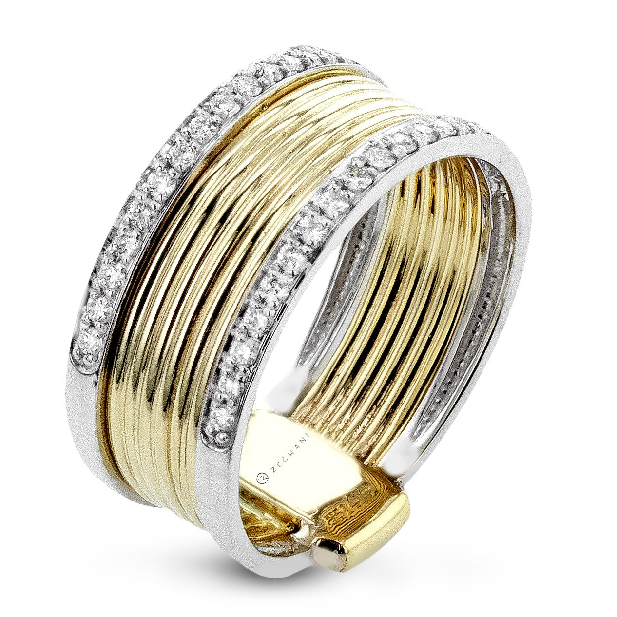 Fashion Ring in 14k Gold with Diamonds