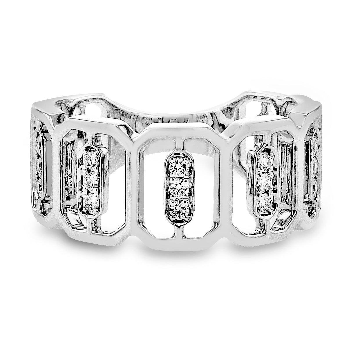 Fashion Ring in 14k Gold with Diamonds