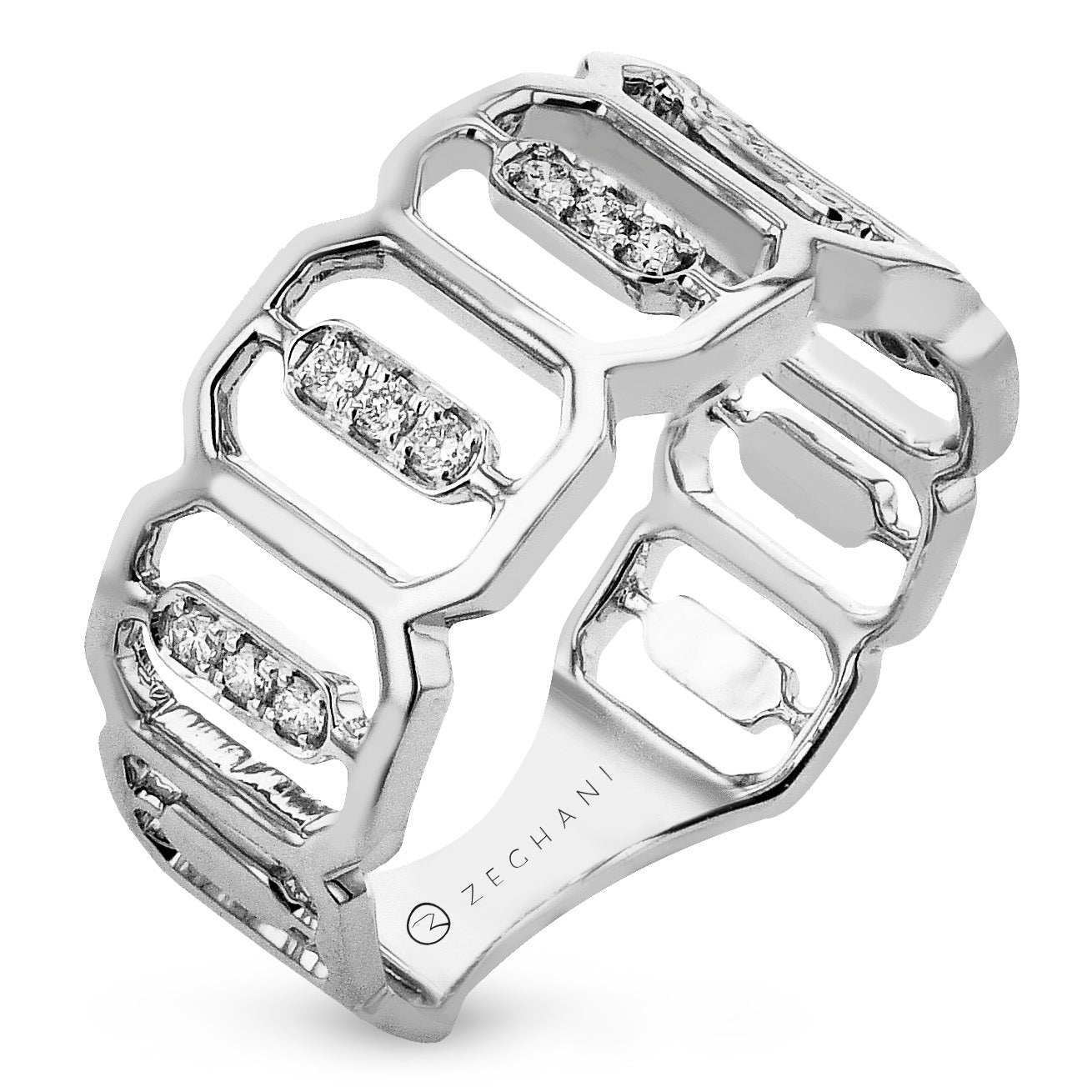 Fashion Ring in 14k Gold with Diamonds