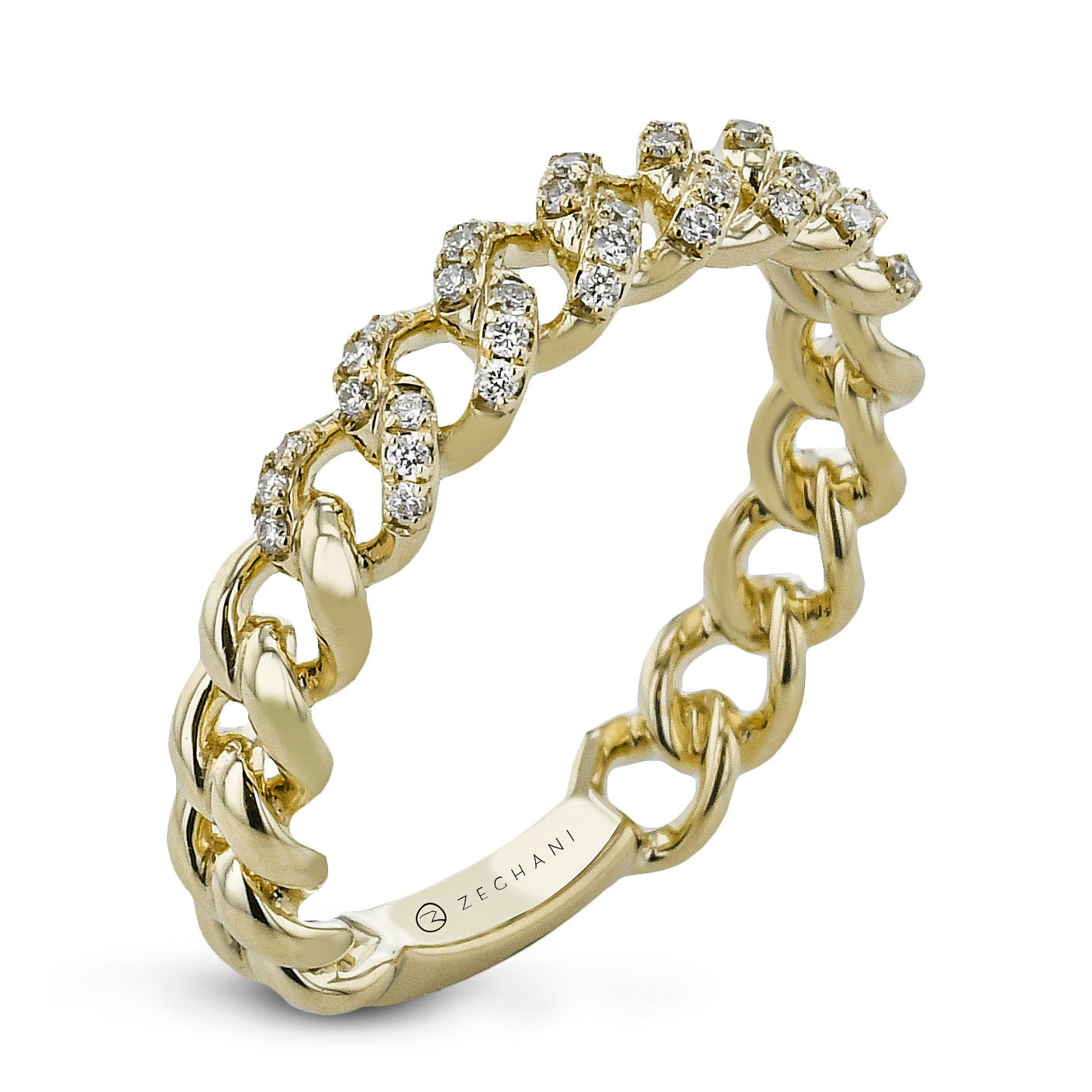 Fashion Ring in 14k Gold with Diamonds