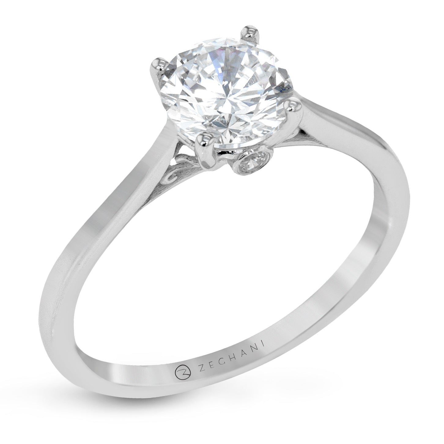 Engagement Ring in 14k Gold with Diamonds