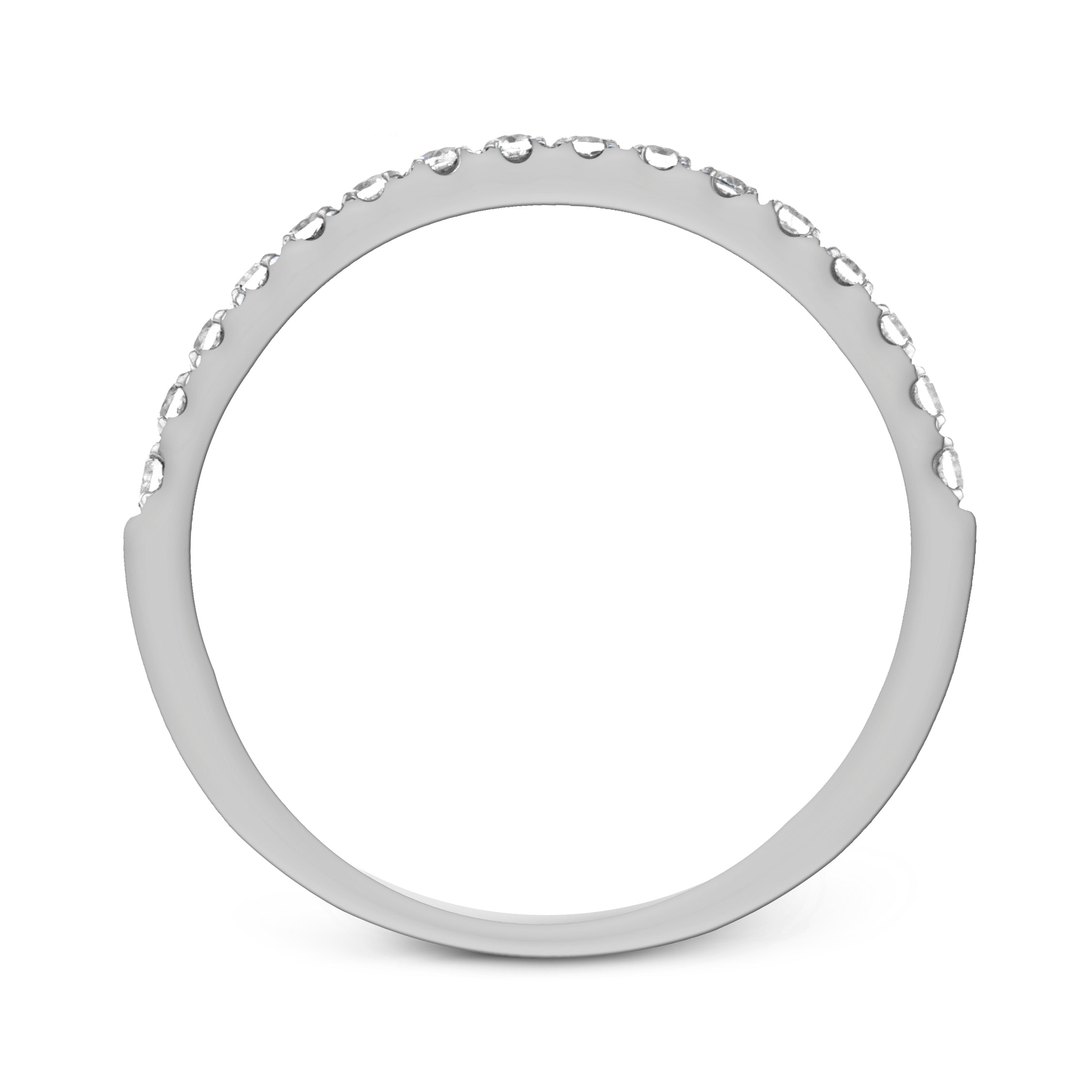 Wedding Band in 14k Gold with Diamonds