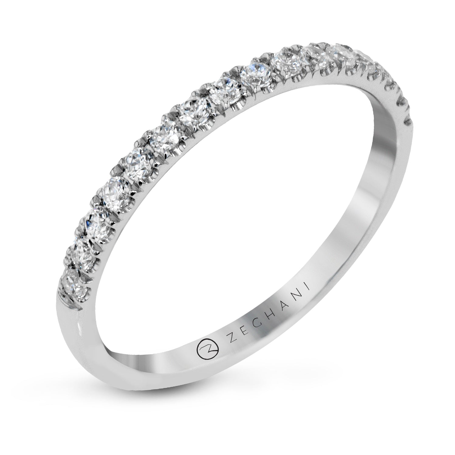 Wedding Band in 14k Gold with Diamonds