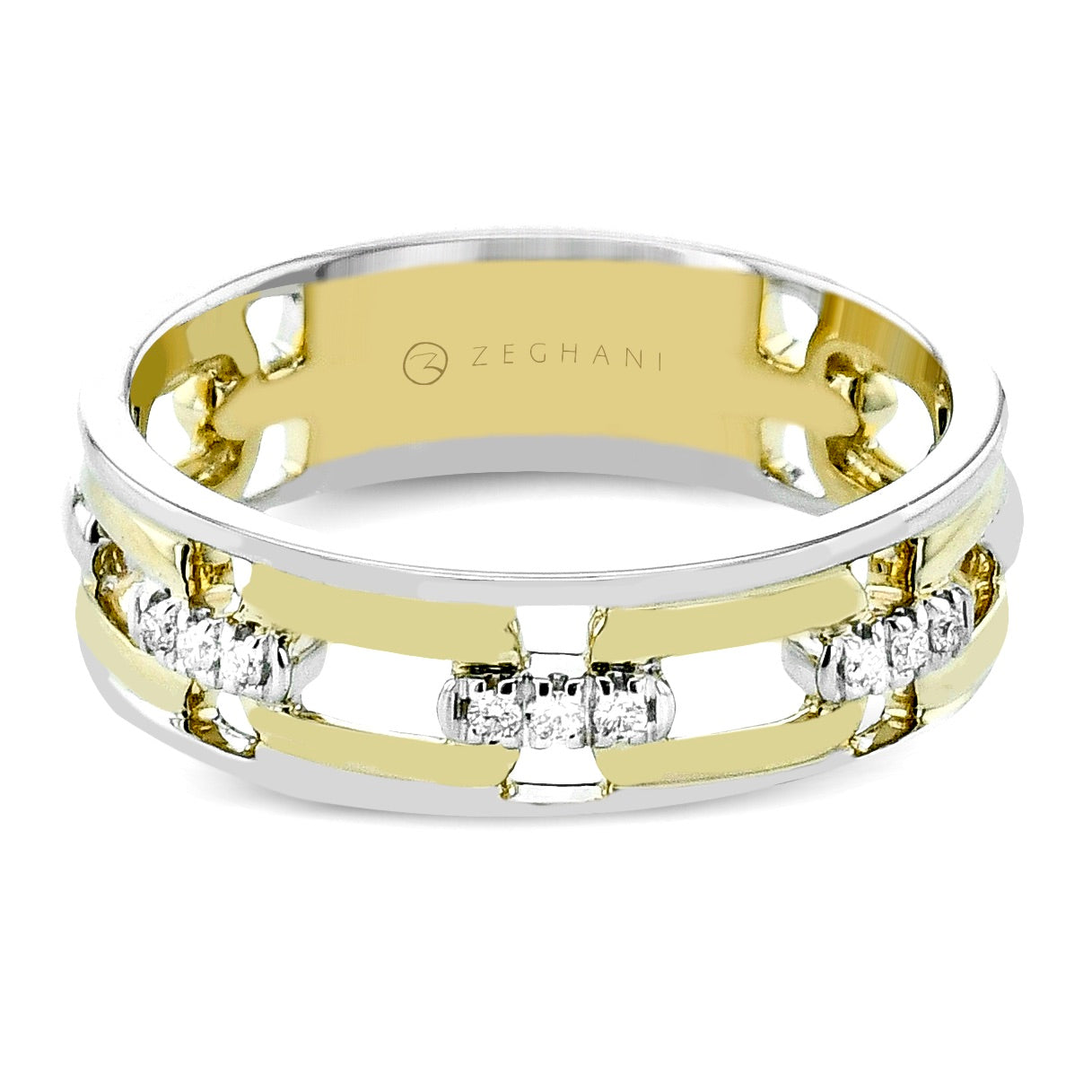 Fashion Ring in 14k Gold with Diamonds