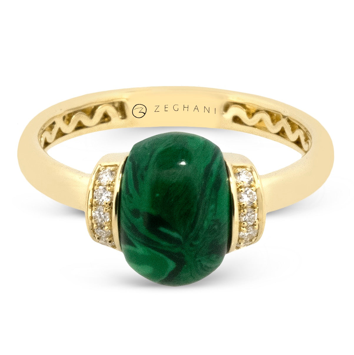 Color Ring in 14k Gold with Diamonds
