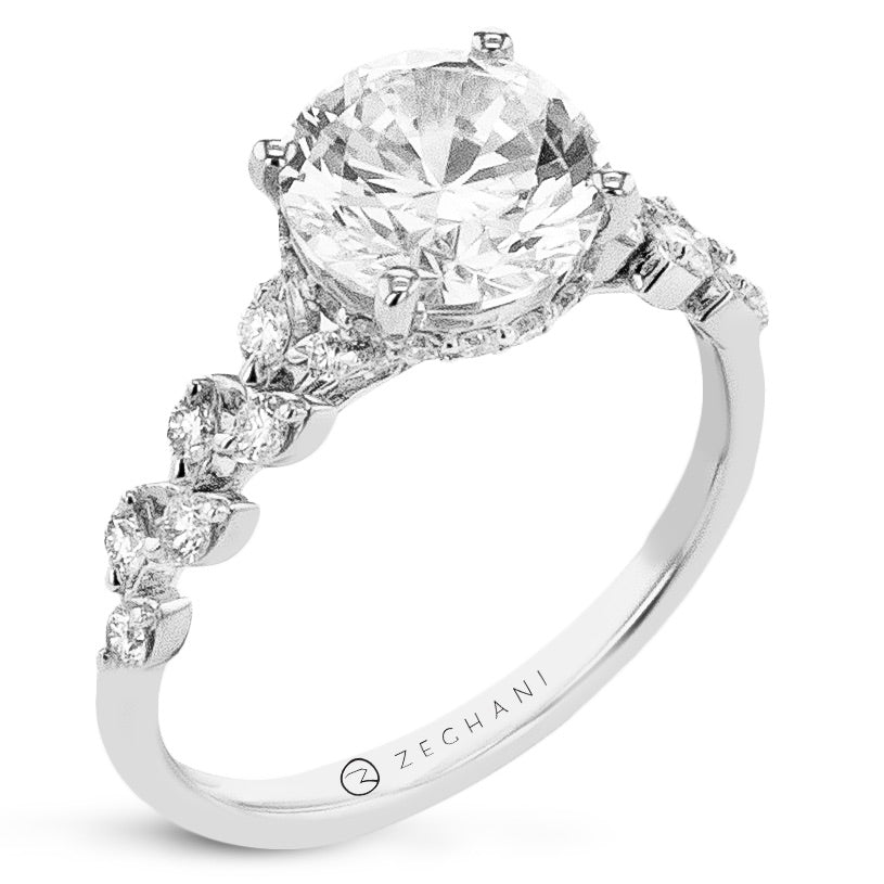 Wedding Set in 14k Gold with Diamonds