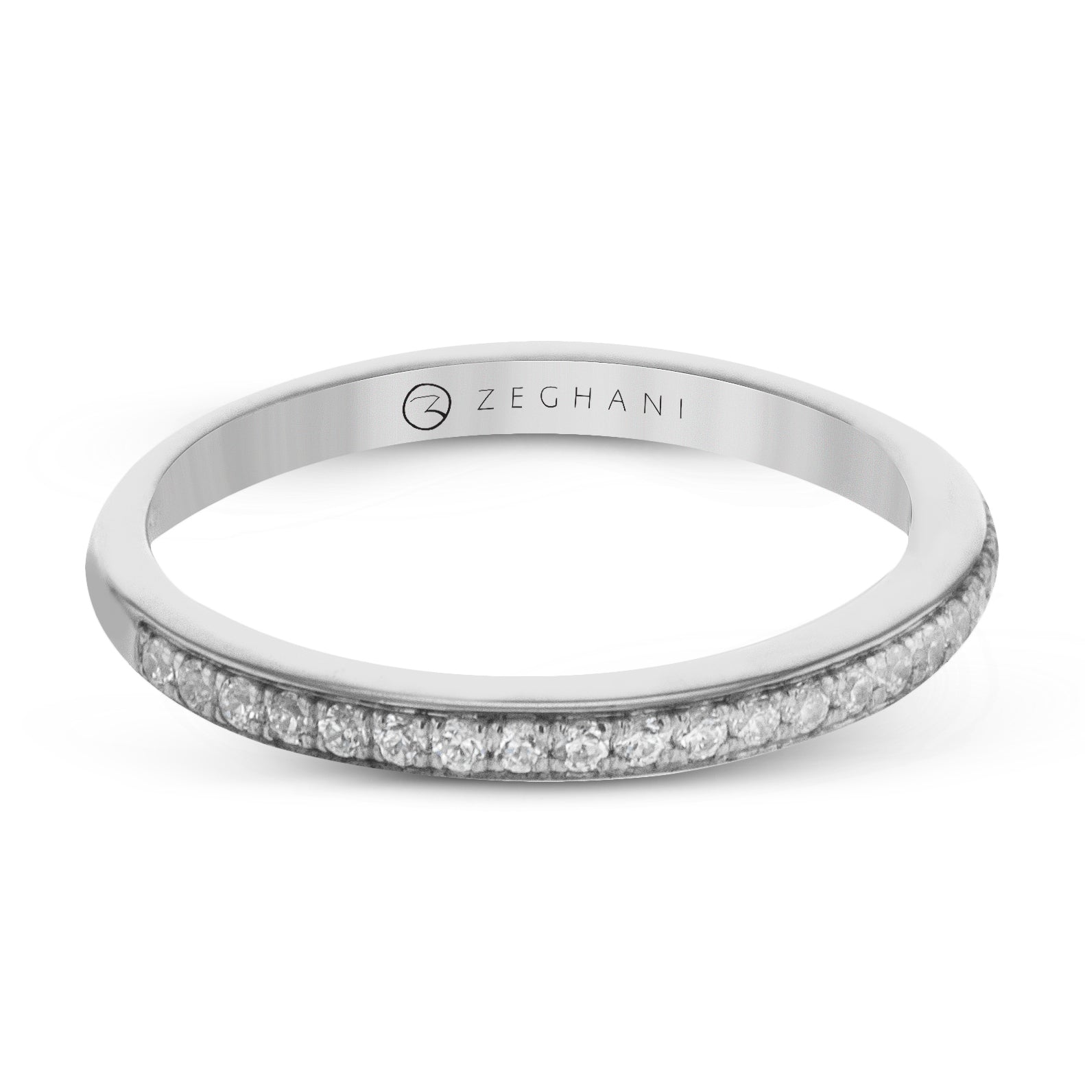 Wedding Band in 14k Gold with Diamonds