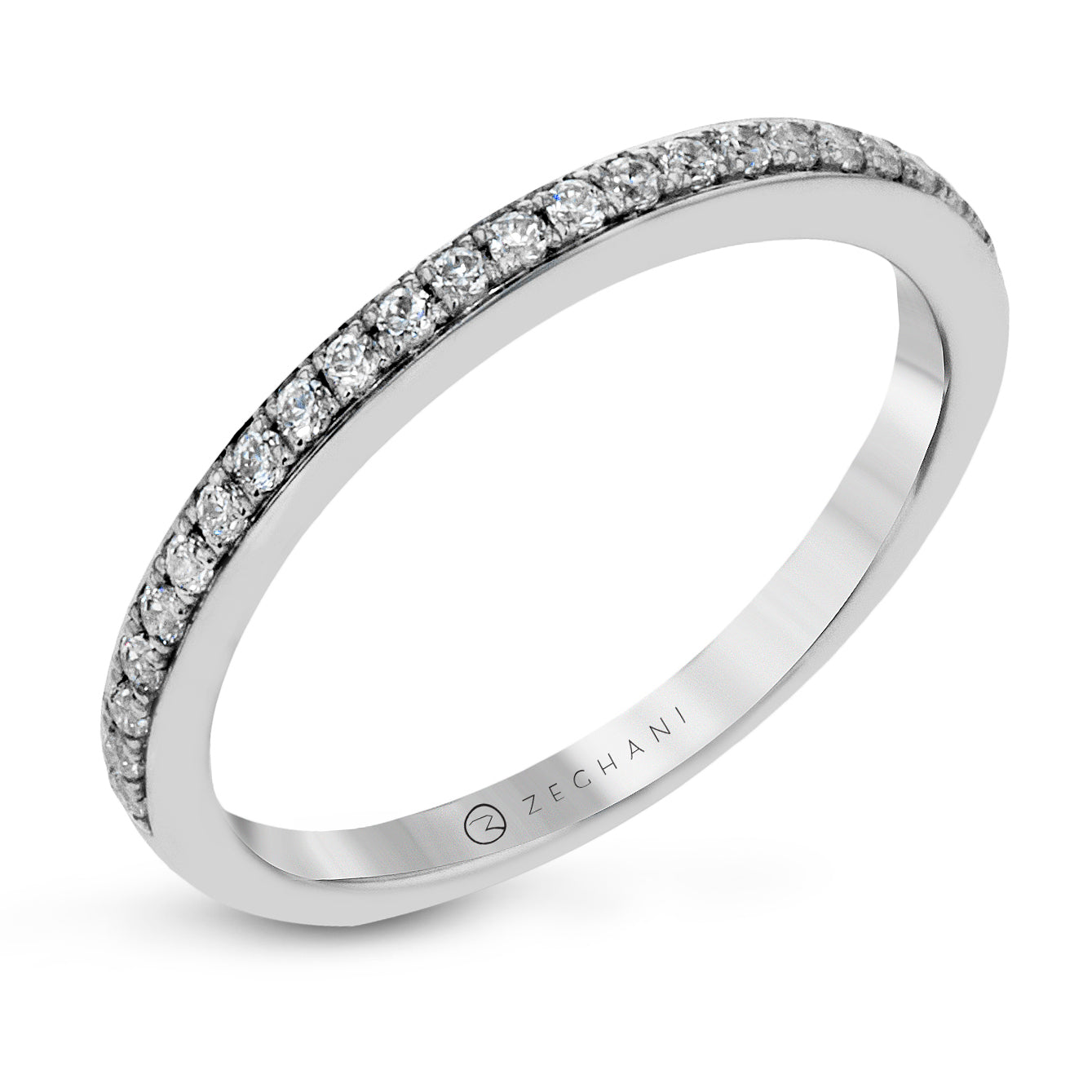 Wedding Band in 14k Gold with Diamonds