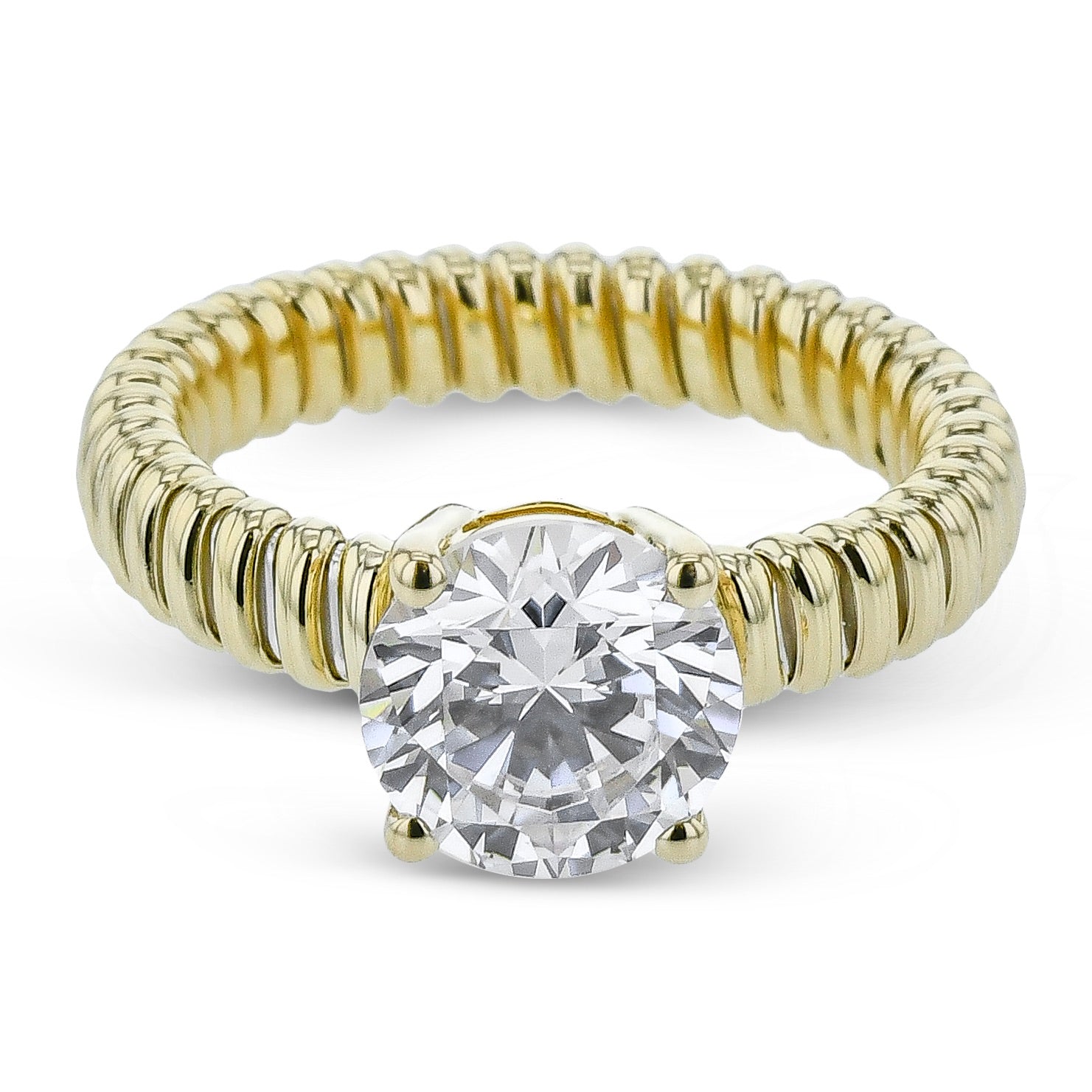 Engagement Ring in 14k Gold with Diamonds