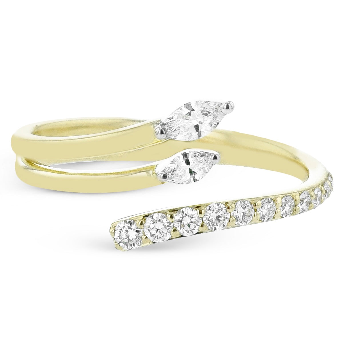 Fashion Ring in 14k Gold with Diamonds