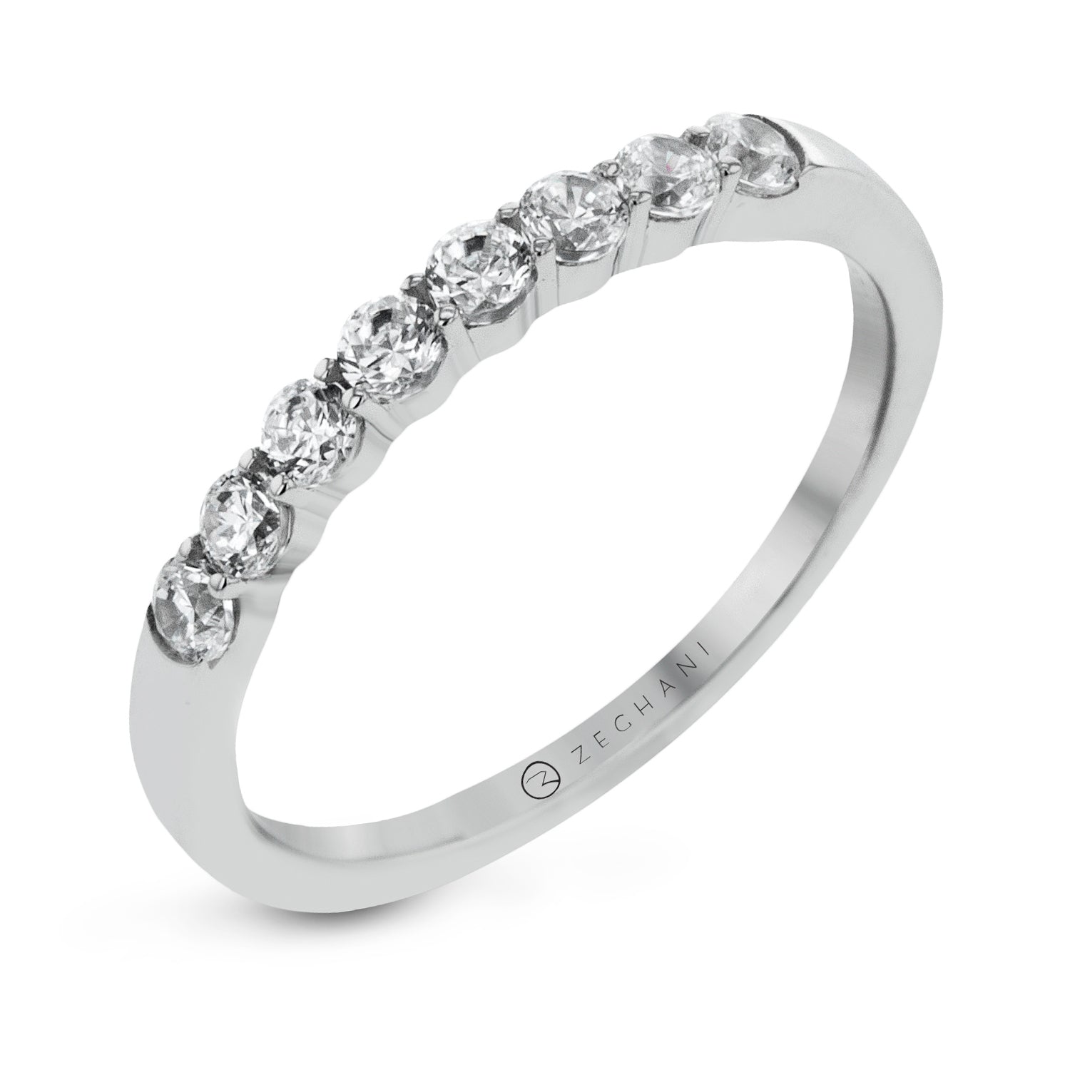 Wedding Band in 14k Gold with Diamonds