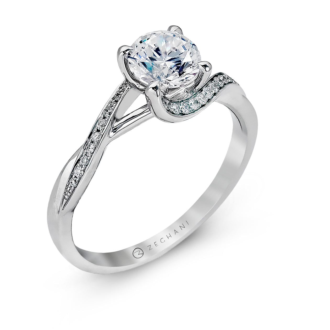 Engagement Ring in 14k Gold with Diamonds