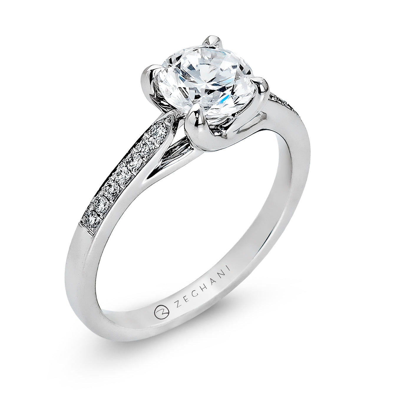 Engagement Ring in 14k Gold with Diamonds