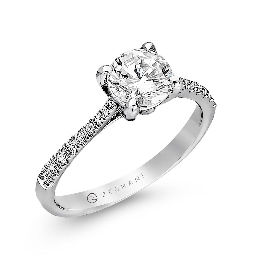 Engagement Ring in 14k Gold with Diamonds