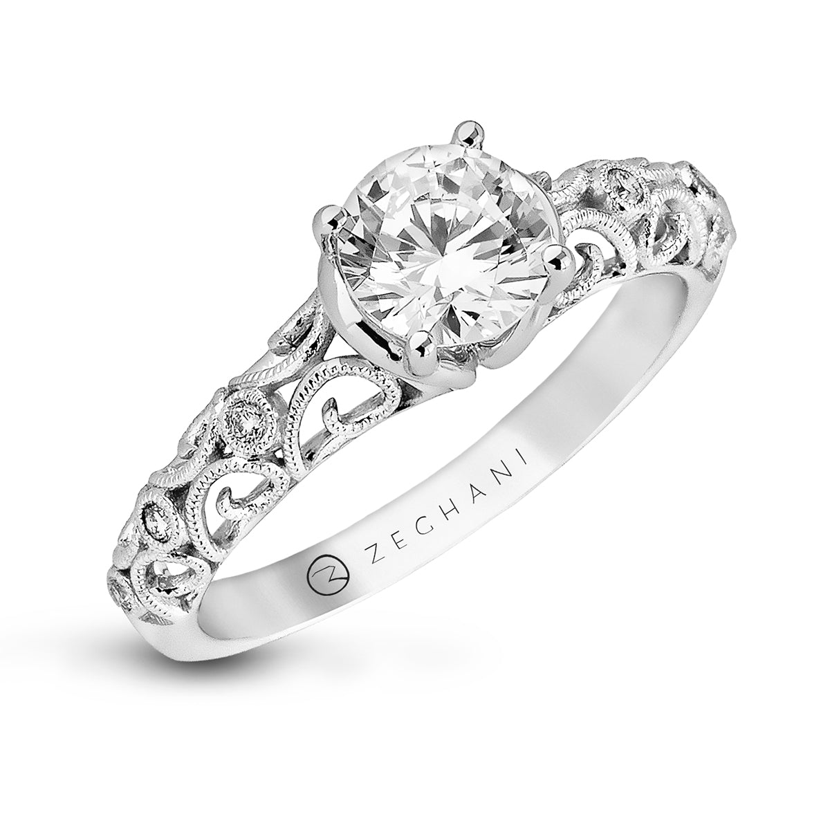 Engagement Ring in 14k Gold with Diamonds