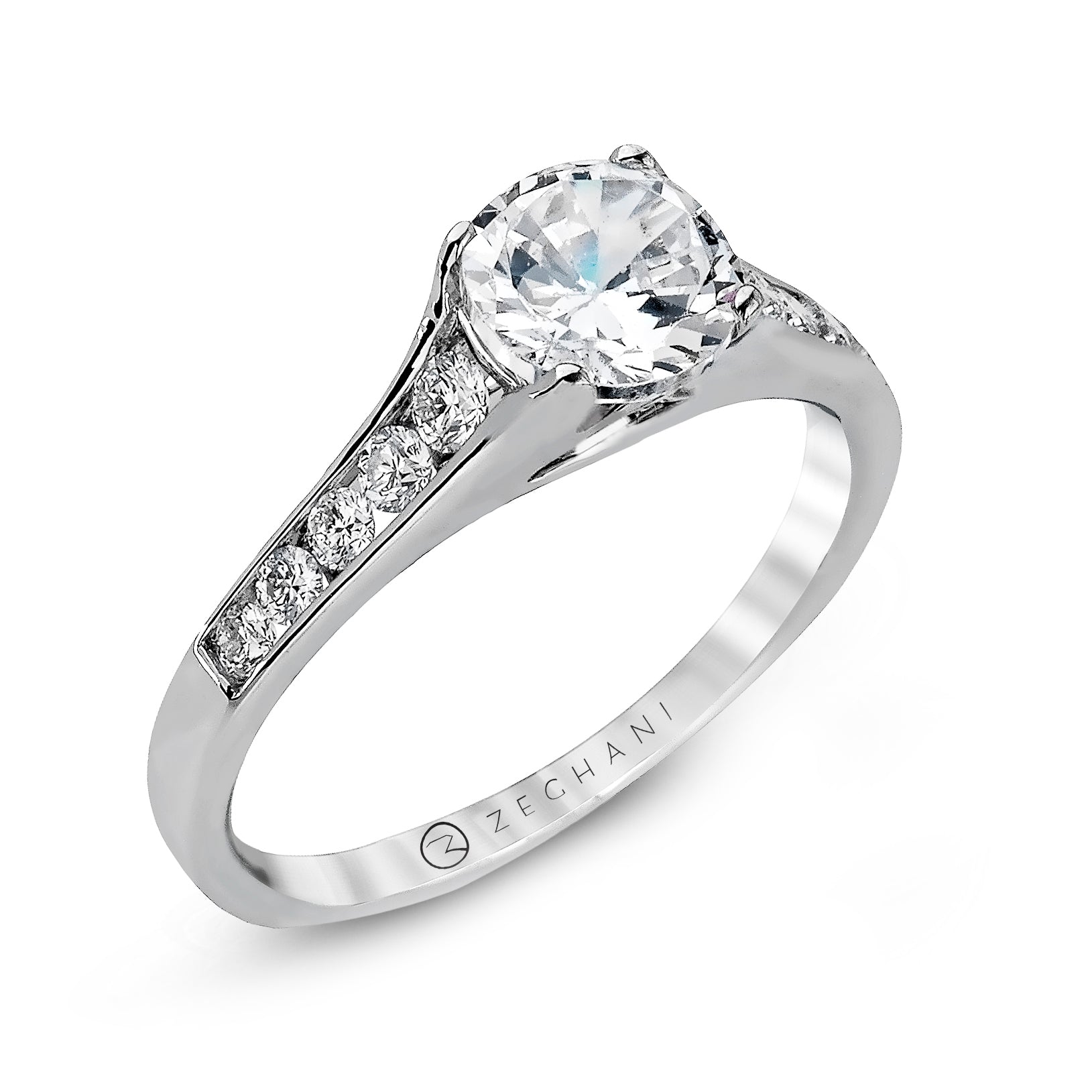 Engagement Ring in 14k Gold with Diamonds