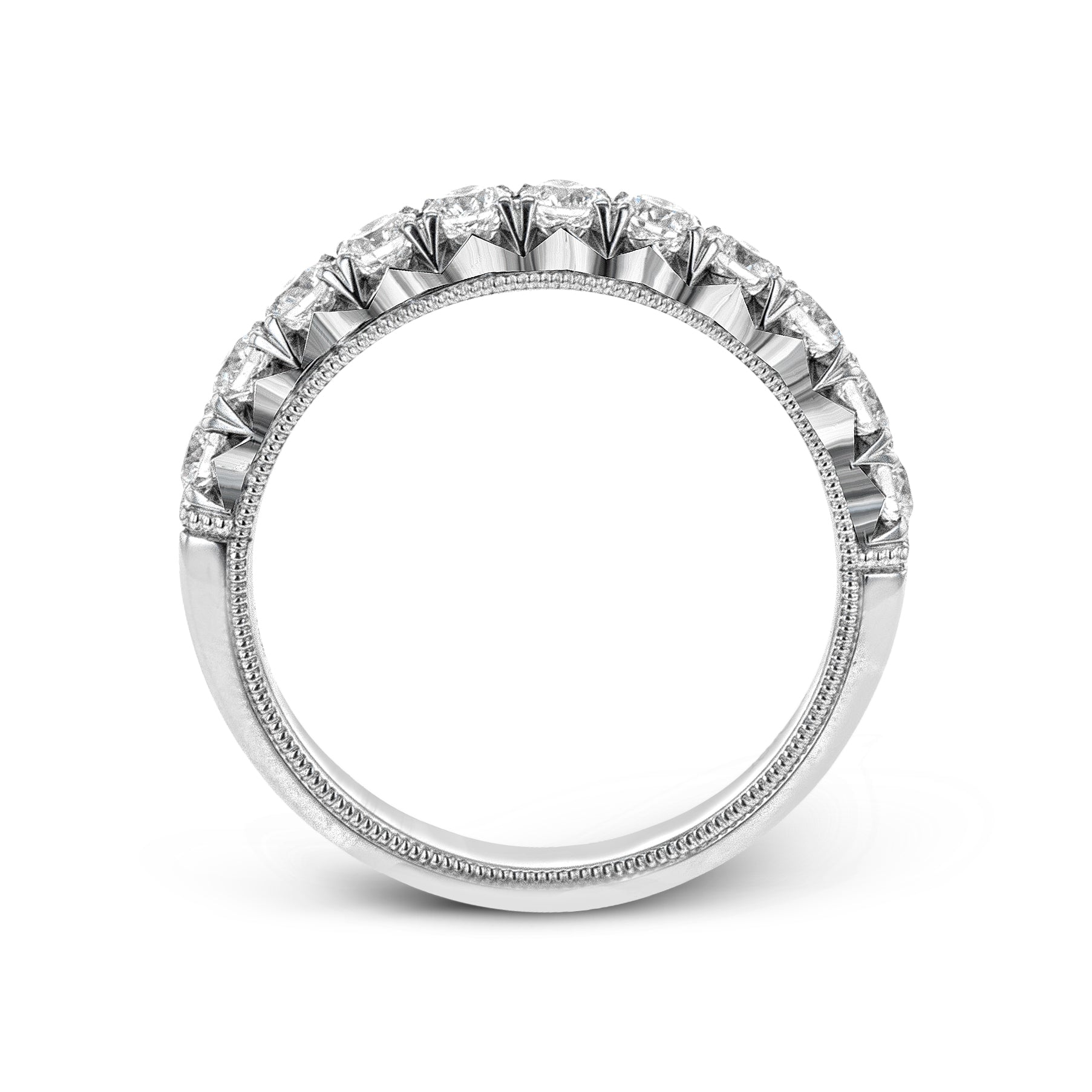 Anniversary Ring In 18k Gold With Diamonds - Simon G. Jewelry