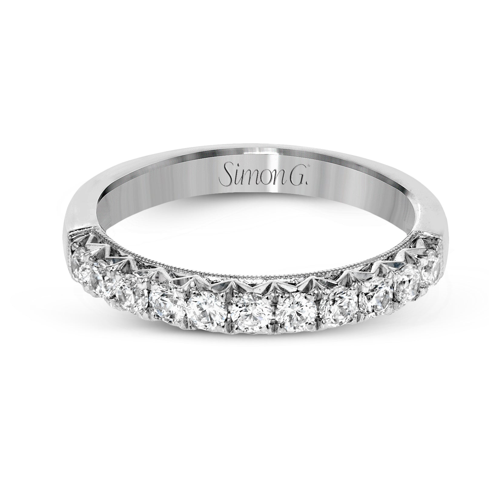 Anniversary Ring In 18k Gold With Diamonds - Simon G. Jewelry